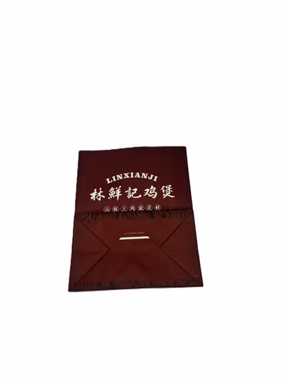 Sacos de embalagem descartáveis de grau alimentício personalizados por atacado Sos Brown Sacos de papel kraft sem alça