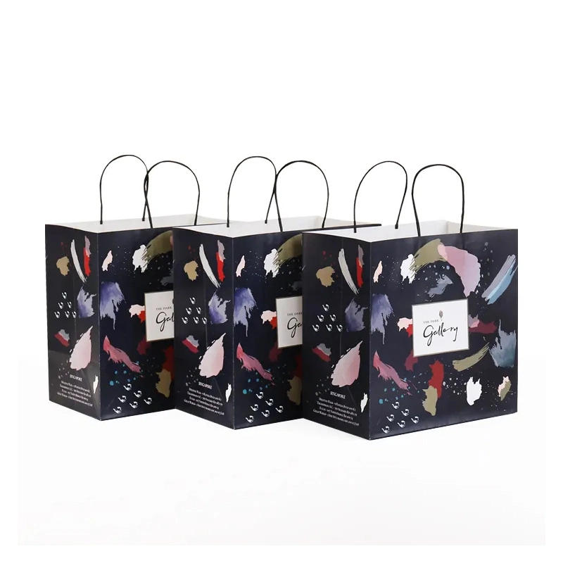 Custom Design Paper Bags with Twisted Handle for Shopping Gift Promotion