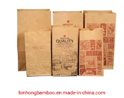 Bolsa de papel craft com fundo quadrado natural sos